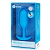 Plug analny wibrujący - B-Vibe Vibrating Snug Plug 3 Blue