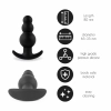 Plug analny - FeelzToys Plugz Butt Plug Black Nr. 1
