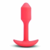 Plug analny wibrujący - B-Vibe Vibrating Snug Plug 1 Orange