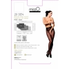 Kabaretki z wyciętym krokiem - MissO P615 Czarne L/XL