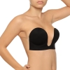 Biustonosz ze skrzydełkami - Bye Bra U-Style Bra Miseczka B Black