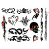 Zestaw tymczasowych tatuaży - Tattoo Set Rocker Chick