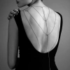 Łańcuszki na plecy i dekolt - Bijoux Indiscrets Magnifique Back & Cleavage Chain Silver