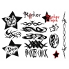 Zestaw tymczasowych tatuaży - Tattoo Set Rocker Chick