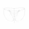 Łańcuszki jak bikini - Bijoux Indiscrets Magnifique Bikini Chain Silver