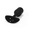 Plug analny wibrujący - B-Vibe Vibrating Snug Plug 2 Black