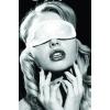 Opaska na oczy jasnoróżowa - S&M Satin Blindfold Light Pink