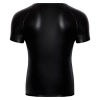 Noir - Seksowna Męska Koszulka Czarny Mat XL