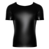 Noir - Seksowna Męska Koszulka Czarny Mat XL