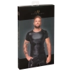 Noir - Seksowna Męska Koszulka Czarny Mat XL