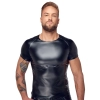 Noir - Seksowna Męska Koszulka Czarny Mat XL