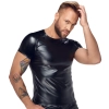 Noir - Seksowna Męska Koszulka Czarny Mat XL
