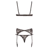 Cottelli LINGERIE - Seksowny 3-Częściowy Koronkowy Set 75B/S