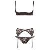 Cottelli LINGERIE - Seksowny 3-Częściowy Koronkowy Set 80B/M