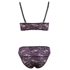Cottelli LINGERIE - Seksowny Koronkowy Biustonosz I Figi Na Haftki S
