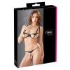 Cottelli LINGERIE - Seksowny 2-Częściowy Komplecik Z Paseczków Czarny S