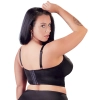 Cottelli CURVES - Seksowny Czarny Biustonosz Z Dodatkiem Koronki I Różowego Złota 85D