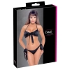 Cottelli LINGERIE - Gorący Wiązany 2-Częściowy Set Czarny L/XL