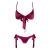 Cottelli LINGERIE - Gorący Wiązany 2-Częściowy Set Czerwony S/M