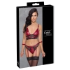 Cottelli Bondage - Seksowny Czerwony Zestaw Z Elegancką Koronką L