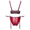 Cottelli Bondage - Seksowny Czerwony Zestaw Z Elegancką Koronką L