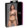 Cottelli LINGERIE - Seksowny Siateczkowy 2-Częściowy Komplecik Z Brokatem 75B/S