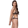 Cottelli LINGERIE - Seksowny Siateczkowy 2-Częściowy Komplecik Z Brokatem 85B/L