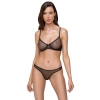 Cottelli LINGERIE - Seksowny Siateczkowy 2-Częściowy Komplecik Z Brokatem 85B/L