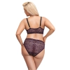 Cottelli CURVES - Seksowny 2-Częściowy Zestaw Z Fioletowej Koronki 3XL