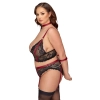 Cottelli Bondage - Seksowny 2-Częściowy Komplecik Z Delikatnej Koronki 3XL