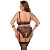 Cottelli Bondage - Seksowny 2-Częściowy Komplecik Z Delikatnej Koronki 3XL