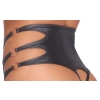 Cottelli LINGERIE - Seksowny Matowy Biustonosz I Wysokie Majtki Z Wycięciami S