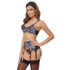 Cottelli LINGERIE - Seksowny 3-Częściowy Set Z Delikatną Koronką XL