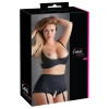 Cottelli CURVES - Biustonosz Push-Up Na Fiszbinach Z Odkrytym Biustem Czarny 85D
