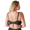 Cottelli CURVES - Biustonosz Push-Up Na Fiszbinach Z Odkrytym Biustem Czarny 95E