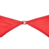 Cottelli LINGERIE - Seksowny Czerwony Satynowy 3-Częściowy Set 75B/S