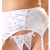 Cottelli LINGERIE - 3-Częściowy Seksowny Koronkowy Komplecik Biały 85B/L