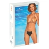 Obsessive - Seksowne Bikini Złoty Biustonosz I Czarne Majteczki Goldivia M