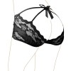 Cottelli LINGERIE - Seksowne Koronkowe Majteczki Z Odkrytym Tyłem I Kokardą Czarne M