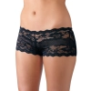 Cottelli LINGERIE - Seksowne Koronkowe Majteczki Z Odkrytym Tyłem I Kokardą Czarne M