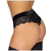 Cottelli LINGERIE - Seksowne Koronkowe Figi Z Odpinanym Łańcuszkiem W Kroku L