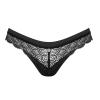 Obsessive - Seksowne Czarne Stringi Z Elastycznej Koronki Chemeris M/L