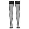 Cottelli LEGWEAR - Pończochy Kabaretki Z Koronką Czarne M