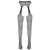 Cottelli LEGWEAR - Czarne Rajstopy Kabaretki  Z Pasem Do Pończoch L/XL