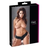 Cottelli LINGERIE - Koronkowe Stringi Z Perełkami W Kroczu Czarne L