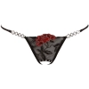 Cottelli LINGERIE - Seksowne Stringi Z Kwiatowym Wzorem M/L