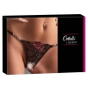 Cottelli LINGERIE - Seksowne Stringi Z Kwiatowym Wzorem M/L