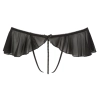 Cottelli LINGERIE - Zmysłowe Stringi Z Falbankami I Perełkami W Kroczu XL