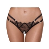 Cottelli LINGERIE - Stringi Z Delikatną Koronką I Ozdobnymi Dżetami S/M