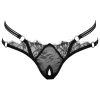 Cottelli LINGERIE - Stringi Z Delikatną Koronką I Ozdobnymi Dżetami S/M